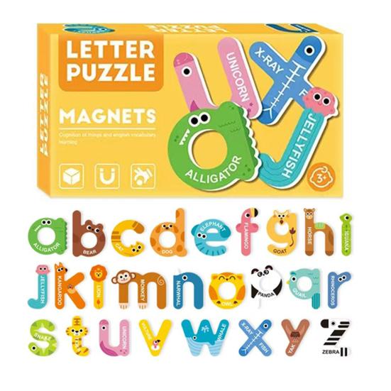 1 Set Bokstäver Siffror Kylskåpsmagnet Småbarn Djur Grönsak Fordon ABC Förskoleinlärning Kylskåpsmagneter Pedagogisk Leksak