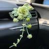 High Quality Car Hanging Decoration Crocheted Bouquet Charm Pendant Knitted Flower Car Interior Accessories Finished Product