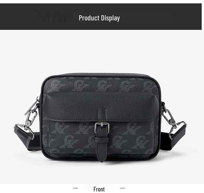 French Brand Men's Soft Cowhide Crossbody & Clutch Phone Bag