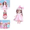 Cute 6.6in Bjd Princess Dolls With Movable Joints Mini Model Toy Kids Birthday Gift