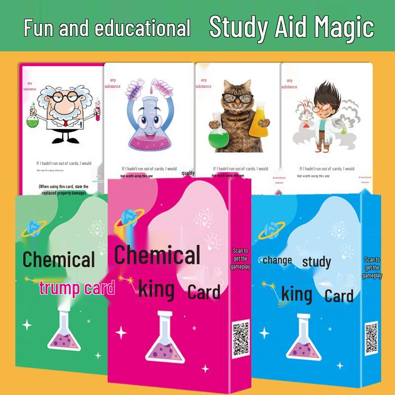 Chemistry Periodic Table Playing Cards for Middle and High School Students - Educational Ace Game