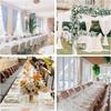 6 Pack Disposable Plastic Tablecloths for Parties, Weddings, Birthdays, Christmas, Anniversaries| Durable Machine-Made Buffet Table Coverings