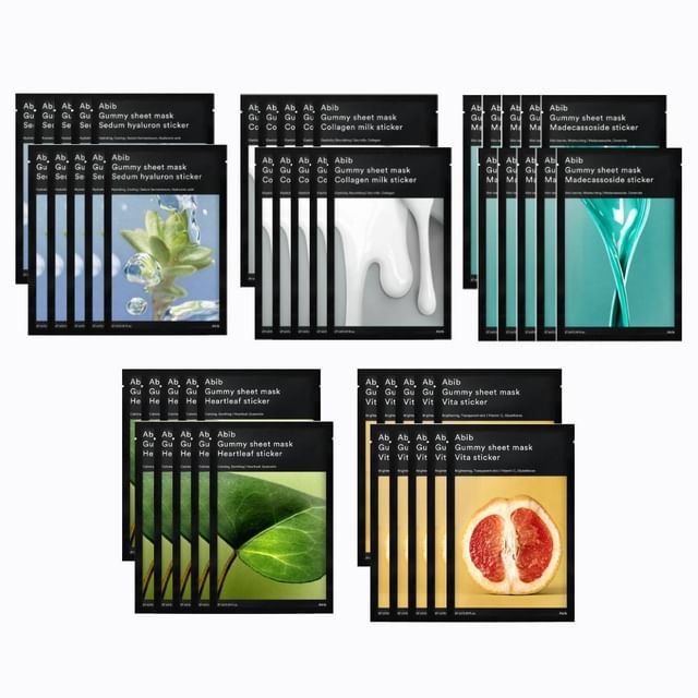 Abib - Gummy Sheet Mask Bundle Set - 5 Types Vita Sticker