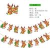 Paper Decorative Christmas Flags And Streamers For School Store Celebrations Featuring Cute Art Cartoon