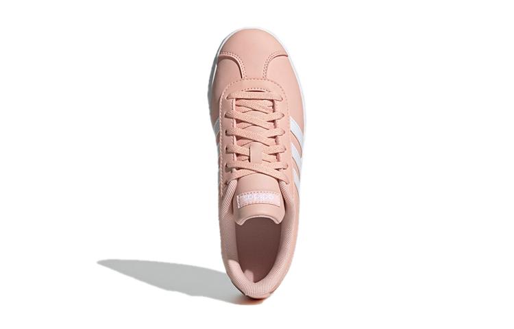 Adidas VL COURT 2.0 Abrasion Resistant Low top Kids' Skateboarding Shoes Pink Kids' GZ7661