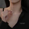 925 Sterling Silver Beloved Light Luxury Temperament Zircon Cross Pendant Necklace for Women Exquisite Birthday Gifts