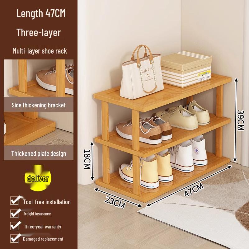 Compact Multi-Layer Shoe Rack for Doorway, Home, or Dorm - Space-Saving Under-Table Shoe Storage Cabinet