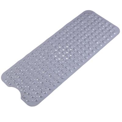 Bathroom Shower Mat 40x100cm PVC Skid Resistant Long Strip Shower Mats with Suction Cups for Home