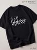 Black Lifelover T-shirt, Metal Back In
