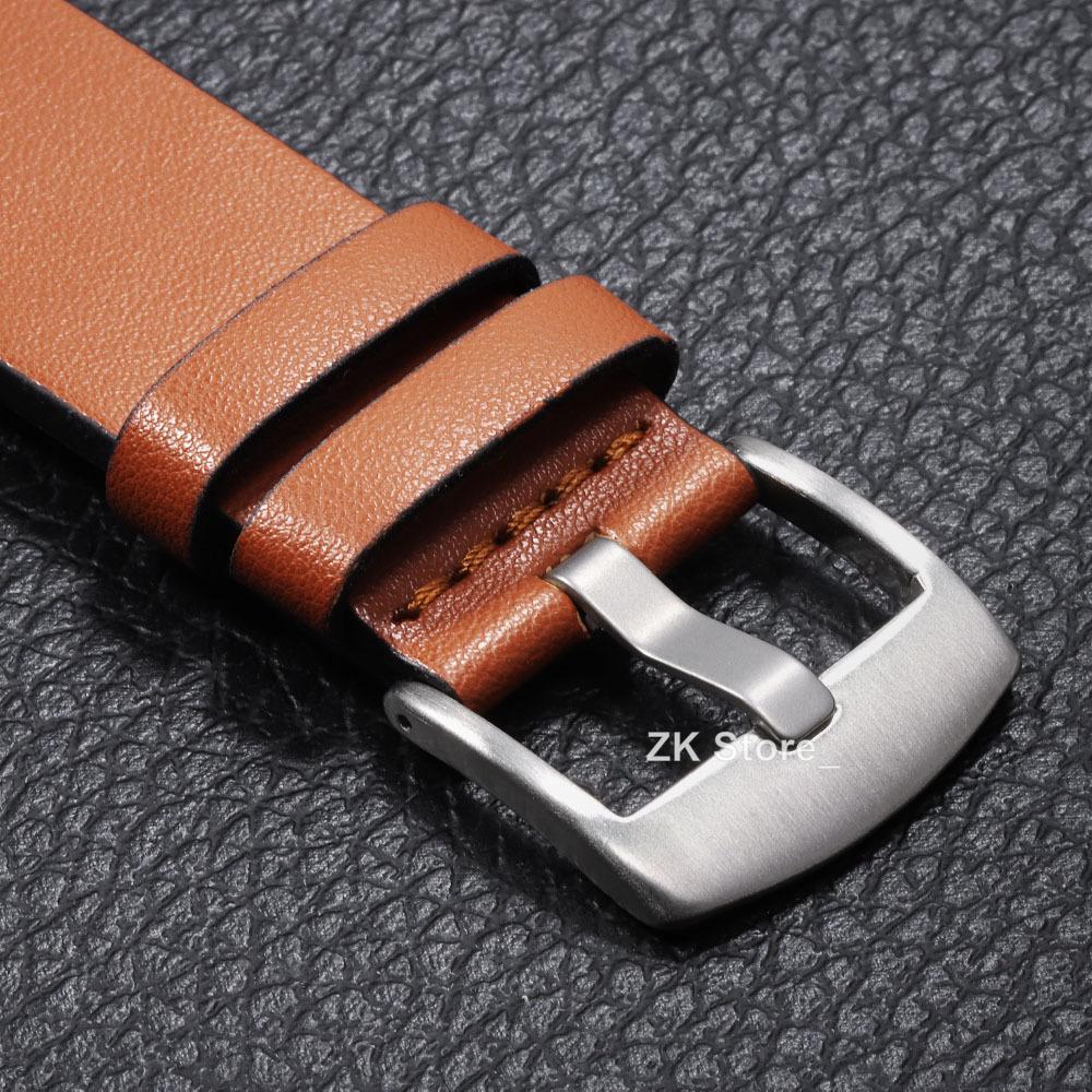 Vintage Oil Wax Genuine Leather Watch Strap 18mm 20mm 22mm 24mm Brown Black Watchbands for Samsung Galaxy Watch Band Bracelet