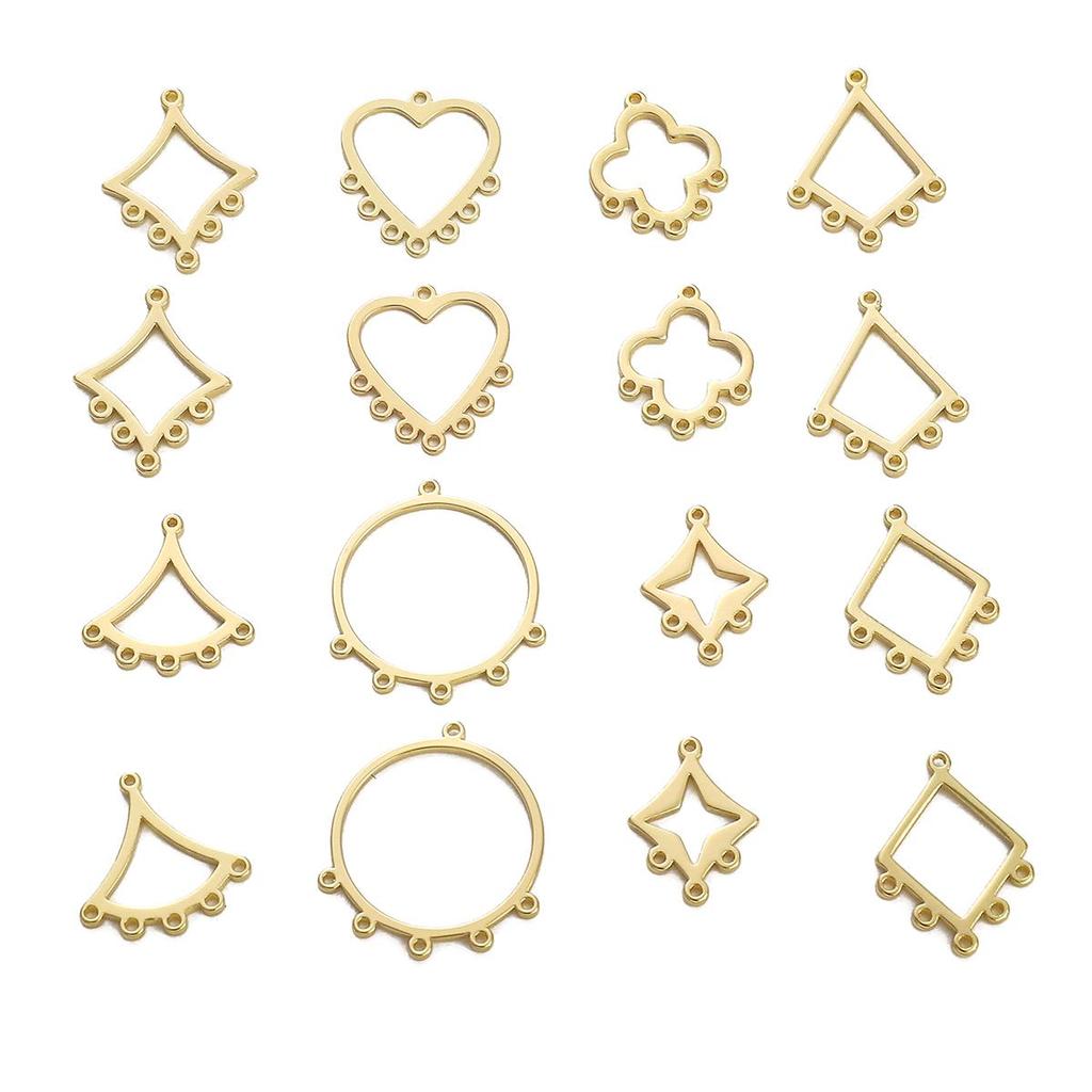 Měděný vějířovitý přívěsek ve tvaru diamantu Love Plum Blossom Geometry Přívěsek pro domácí výrobu šperků Příslušenství