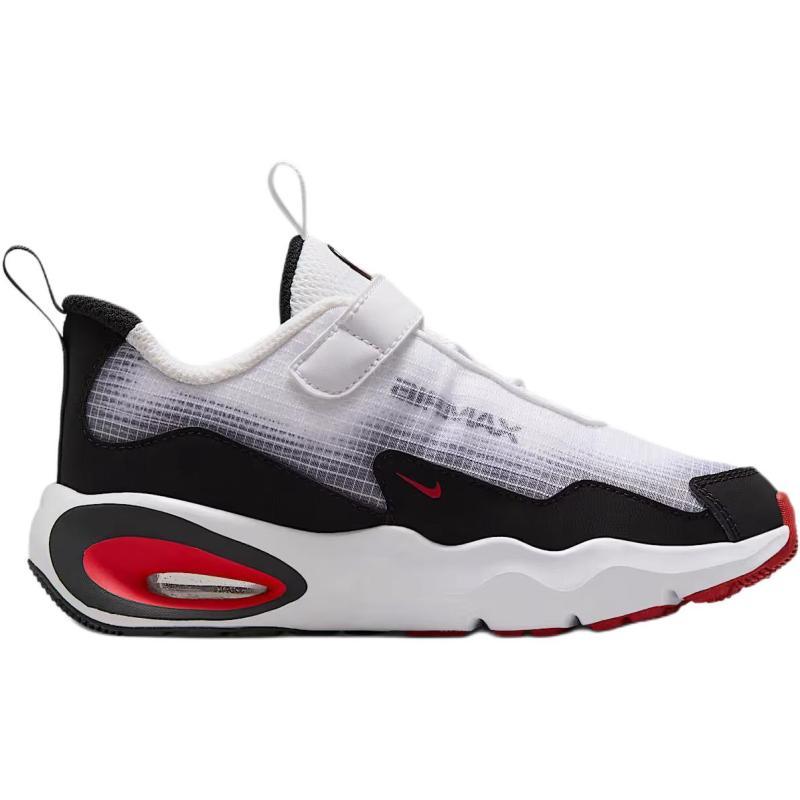 Nike Cushioning And Breathable Low Top Kids Lifestyle Shoes White Black Red Kids' Sneakers FN4459-102