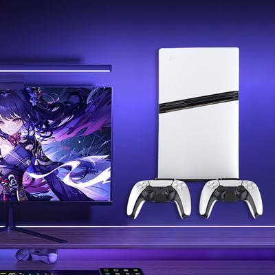 Nástěnný stojan s hákem pro ovladač Univerzální nástěnný držák pro konzoli PS5 Pro/PS5 Slim, úsporný prostor