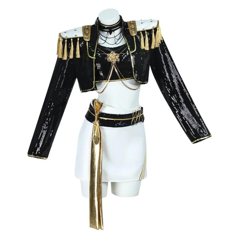 Cosplay de Disfraz para Niñas Ropa de Lentejuelas Ropa Brillante Atuendos de Escenario para Niñas Halloween Carnaval Fiesta de Cosplay Cosplay IRCJYE