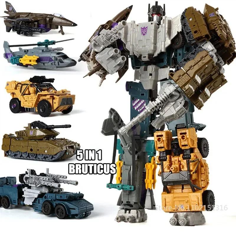 Dönüşen Robot Oyuncakları HZX Defensor Bruticus Superion Devastator IDW 5'TE 1 6'DA 1 TEK KUTUSUZ Setler Aksiyon Figürü KO 6'lı