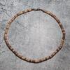 Minimalistisches Herrenhalskette Natürliches Wengeholz Kragen Freund Geschenk 4/6/8mm Scheibenperlen Erkek Kolye Halsketten Zubehör Choker Collier