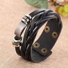 New Style Hand-woven Bracelets Multi-layer Combination Accessory Stainless Steel Men's Leather Fashion Man Jewelry Wholesale New