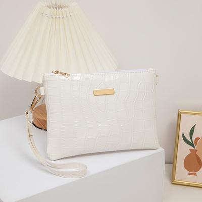 Neue trendige Damen-Umhängetasche mit Steinmuster, Damen-Clutch, einfache Schultertasche, kleine Tasche, einteilig