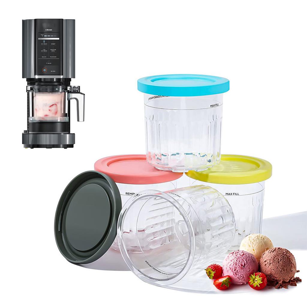 For NC301 NC299AMZ NC300 CN305A CN301CO Yogurt Container Tubs Food Freezer Ice Cream Pint Cup Maker Storage Jar With Lid