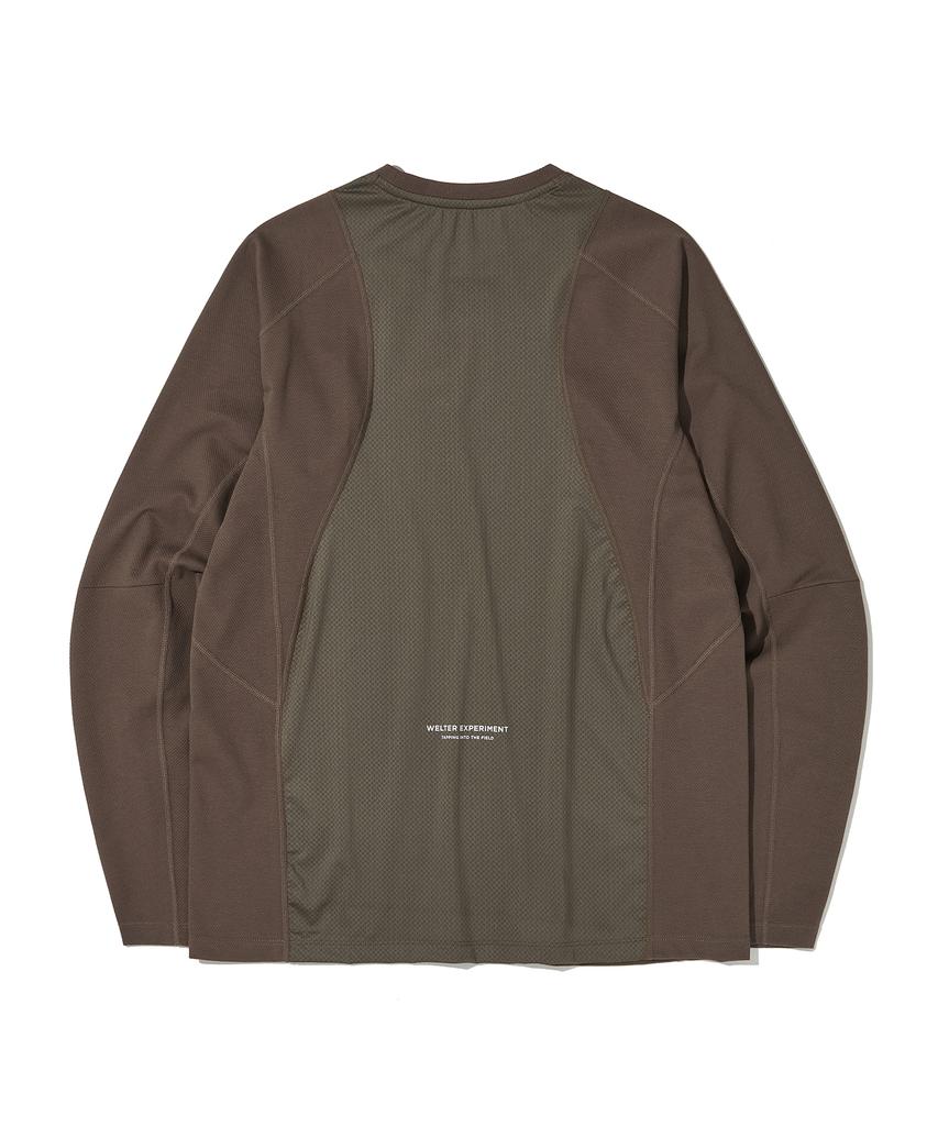 WELTER EXPERIMENT Anemos Long Sleeve T-Shirt Brown