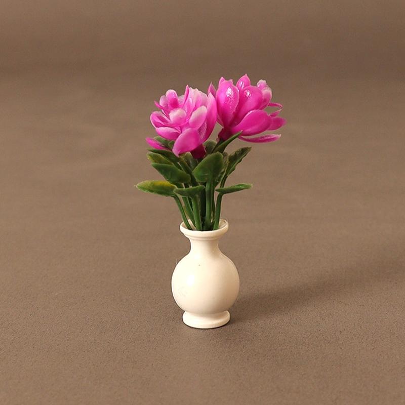 

1:12 кукольный домик миниатюрная ваза горшечные растения цветочный горшок бонсай модель сад домашний декор игрушка кукольный дом аксессуары