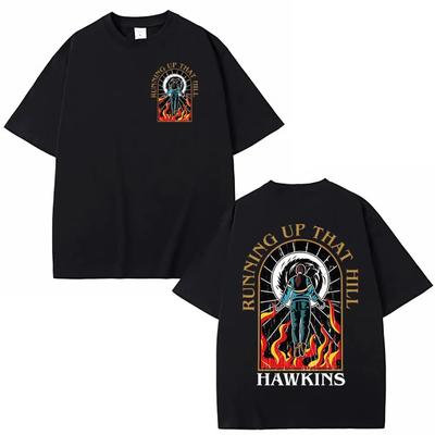 2026 Eddie Munson Demogorgon Hunter 100%cotton Men's Shirt Gothic Graphic Summer Short Sleeve Oversized Women Fashion T-shirts
