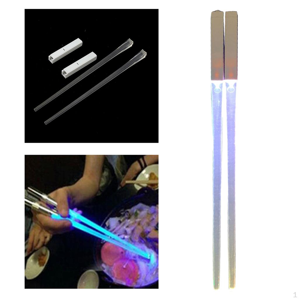 1 Pair LED Chopsticks Durable Lightweight Dining Party