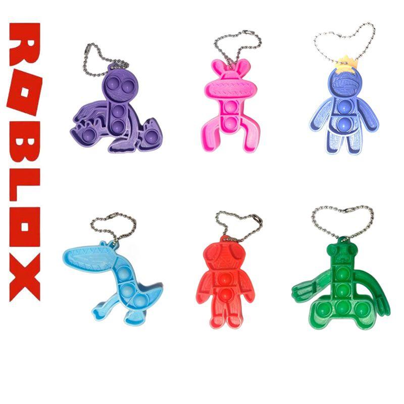 Roblox Rainbow Friends Keychain High Quality Silicone Bag Pendant Doll For Kids Xmas Gifts