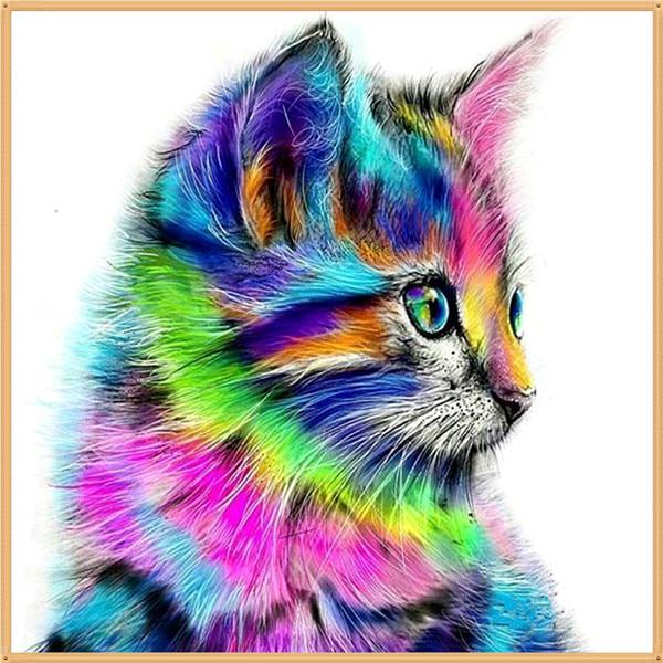 5D DIY Diamant Malerei Cartoon Tier Blume Diamant bestickt Teil Runde Strass Kreuzstich