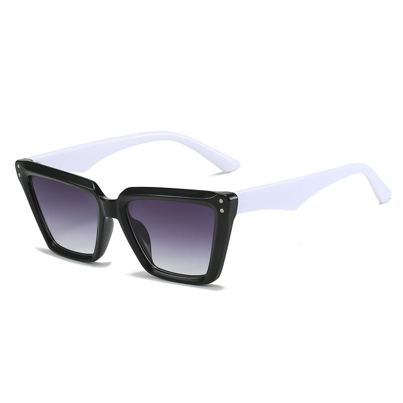 Cat Eye Sunglasses, Simple Street Glasses, Personalized Reflective Sunglasses