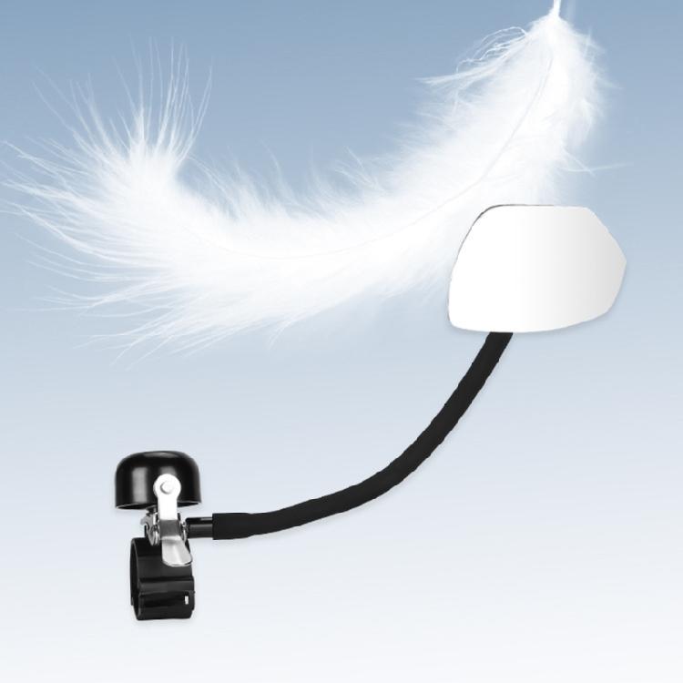 Universal Cycling Mirror Bells Compacts Bicycles Rearviews Safety Device With Bells Ergonomic Bike Handlebars Part