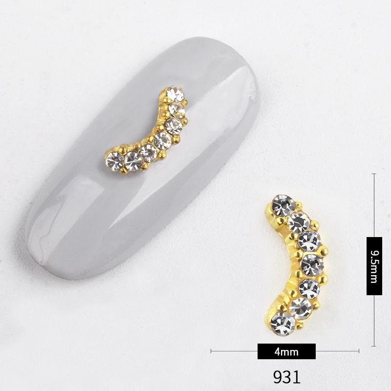 5pc/pack Nail Rhinestone 3D Acrylic Tips DIY Decoration Nail Art Manicure