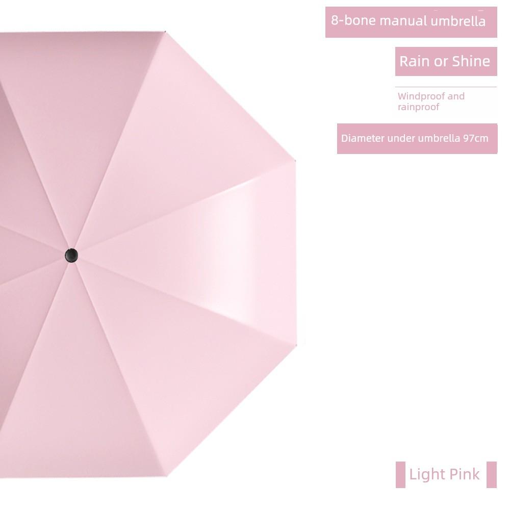 Reversible Large Umbrella for Women, Extra Thick and Reinforced, Dual-Use for Sun and Rain, Men's Double-Person Sun Protection Folding Manual Parasol