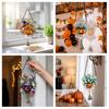 Ghost Ornament with Bell Halloween Acrylic Pumpkin Hanging Decoration, Cartoon Wall Art Bell, Suncatcher Decor for Indoor Outdoor Holiday Party