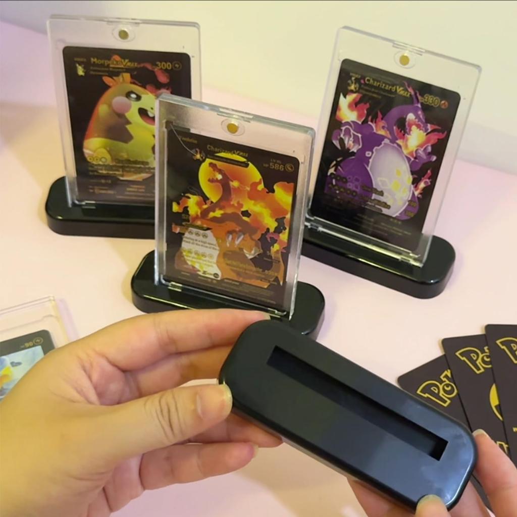 WISSUA Magnetic Loader Card UV 35pt Sleeve for and MTG Protects and Stores Cards Case, Protection, [Official Compatible] Pokémon Cards, Yu-Gi-Oh!