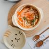 Creative Ceramic Bowls Cartoon Cat Dog Ceramic Noodle Bowls with Lids Cute Animal Soup Salad Fruit Bowl Box Decorative Tableware