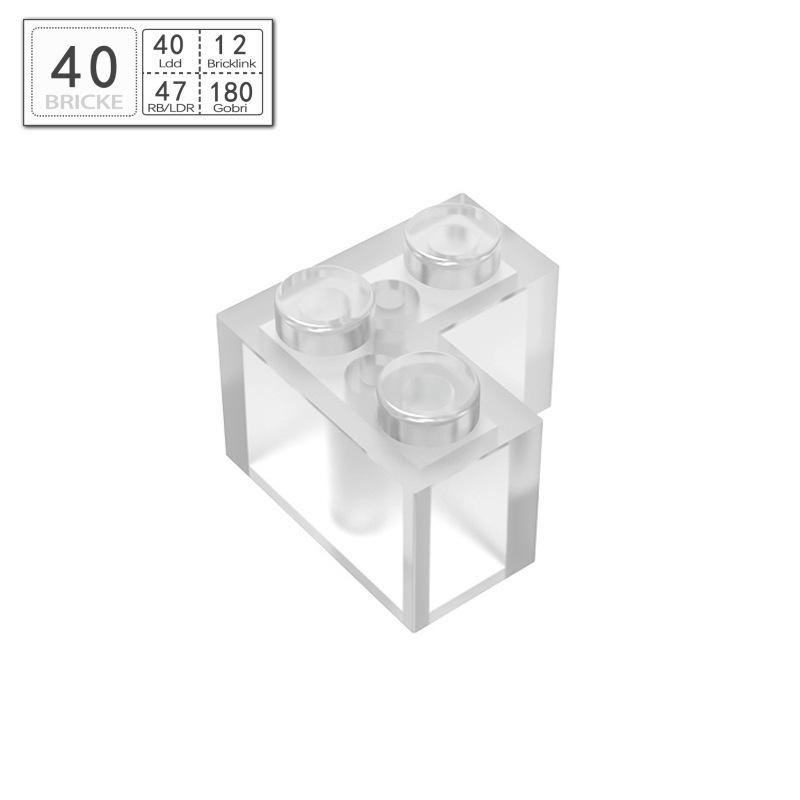 BRICKE 2x2 Right-Angle Brick, Compatible with Lego 2357, MOC Bulk Parts Building Blocks