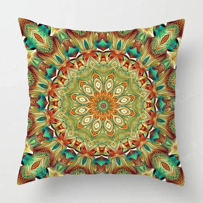 

Осенний Домашний Декор Осенний Декор Гостиной Наволочка для Декоративной Подушки Диван Бохо Наволочка Мандала X 66x66cm