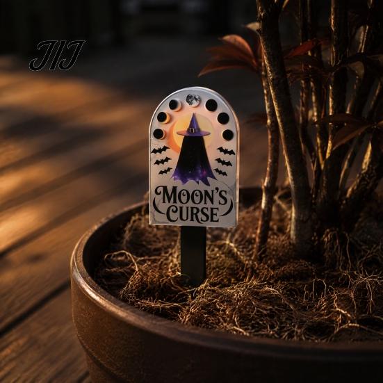 Durable Garden Stakes Halloween Ground Stake Art, Decorative Acrylic Yard Sculpture, Waterproof Easy Install Sign, Weather Resistant Lawn Ornament for
