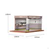 1/32 Diorama Car Parking Display Cabinet And LED Lighting Organizer, Simulation Die-Cast Garage,