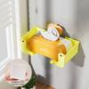 Glove Tissue Box Holder Adjustable Tissue Paper Dispenser Wall Mount Fridge Towel Holder for Kitchen Bathroom Refrigerator