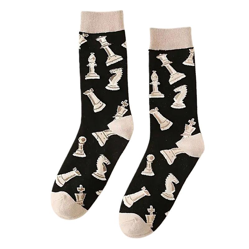 

Christmas Dinosaur, Four Seasons Reindeer, Handsome Man in Mid-length Trousers, Trendy Owl Woman, Men s Socks, Men s Stockings 1 pair