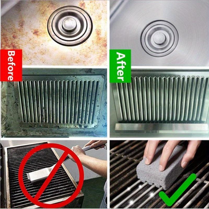 1PC  Barbecue Cleaning Bricks - Magic Stone Barbecue Cleaning Brush for Outdoor Camping and Picnicking - Easy To Clean