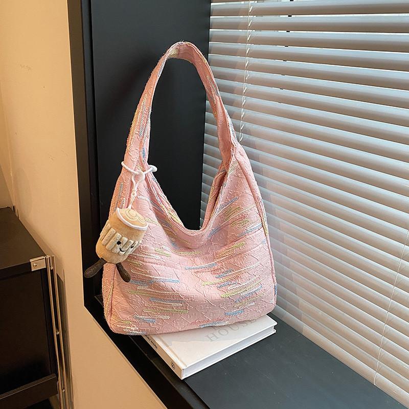 Stylish Canvas Tote Bag For Women Trendy Medium Shoulder Bag With Phone Pocket