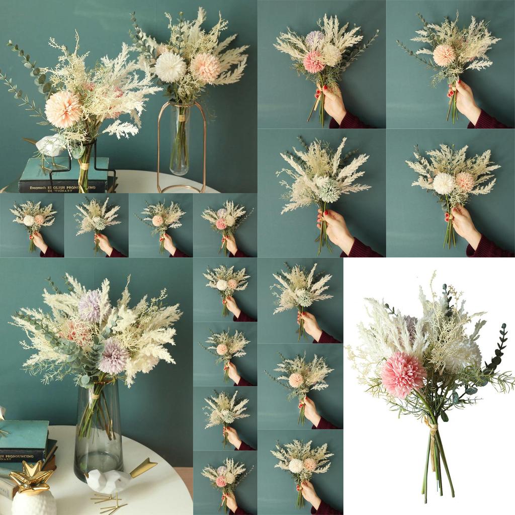 Stunning Dandelion Eucalyptus Hybrid Bouquet Ideal For Weddings And Home Decoration