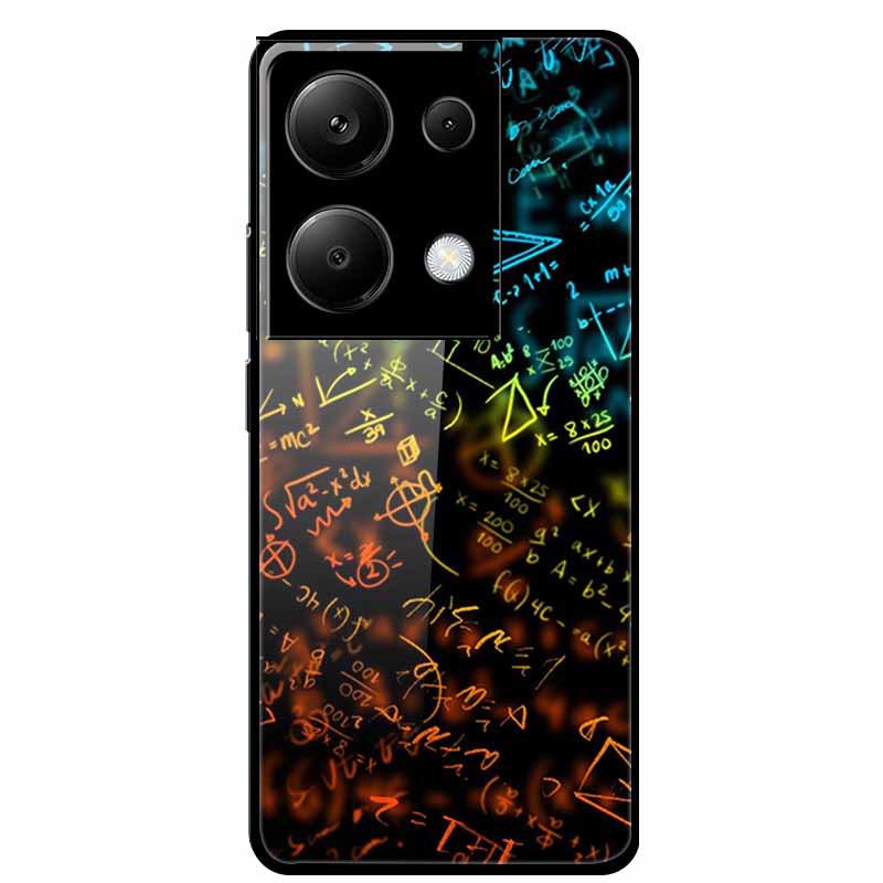 Redmi NOTE 13 PRO 4G Case with Tempered Glass & Aesthetic Color Painting