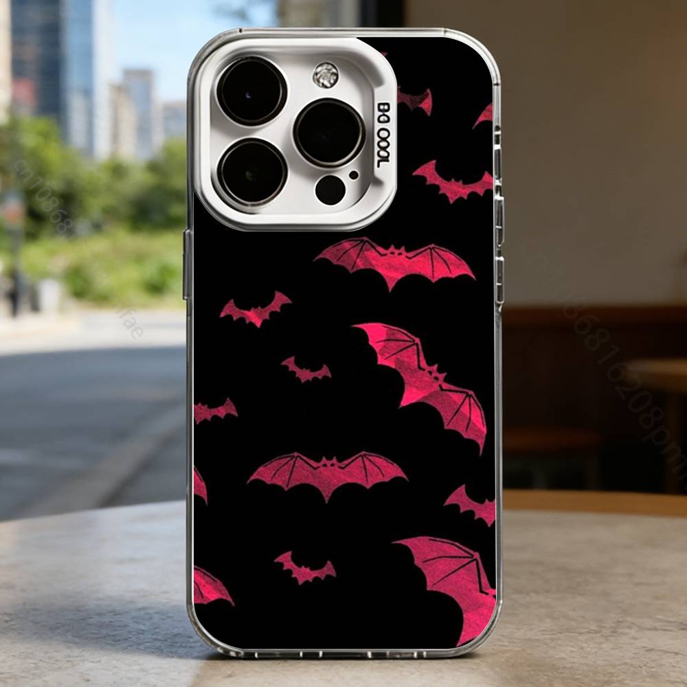 Goth Vampire Bat Gothic Case for iPhone17 16 15 14 13 12 11 Pro Max Plus Air 16E X XR XS Max Hard Shockproof Bumper Cover