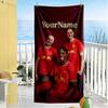 Rb Leipzig Customizable Name Beach Towel Soft Durable Quickdry Suitable For Sports Travel Swimming Yoga Bathroom Beach And Pool
