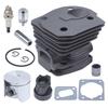 Chainsaw Parts Accessories Cylinder Piston Gasket Kit Replacement 44MM Nikasil Plated Chainsaw Cylinder Piston Gasket