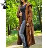 Women's Fashion Casual Fall Winter Solid Color Print Long Sleeve Hooded Sweaters